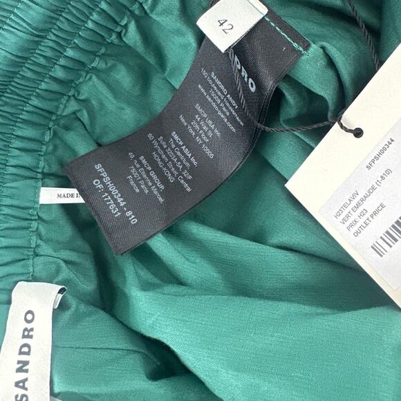 Sandro Paris Green Telaviv Shorts Size 42 | XL - Picture 9 of 12